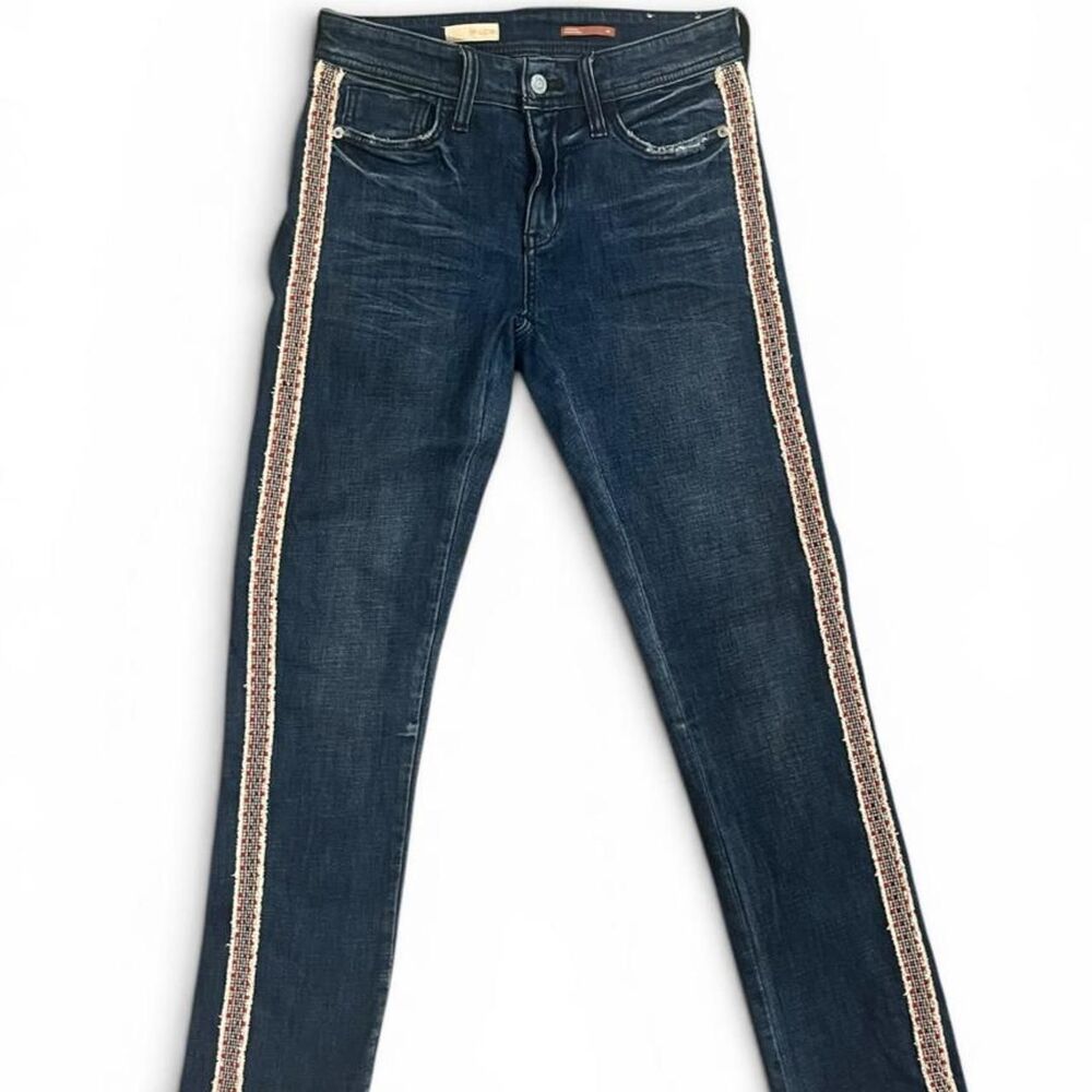 Pilcro Women's Navy and Blue Jeans